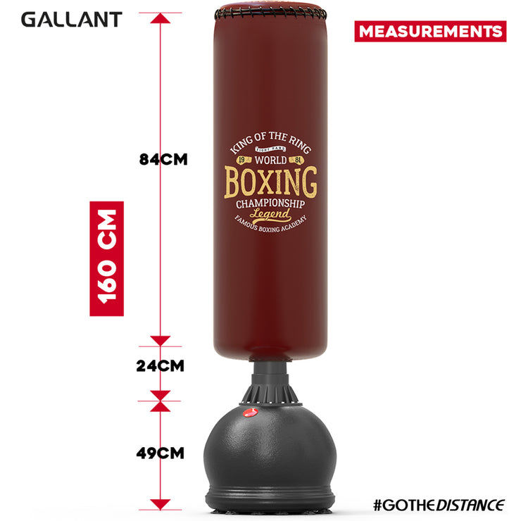 5.5ft Free Standing Punch Bag with 12oz Gloves and Cover
