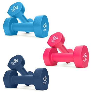 Gallant HEX Neoprene Dumbbells Hand Weights Pair - Dumbbell Weights Neoprene