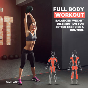 Gallant Cast Iron Kettlebells Full Body WorkOut.