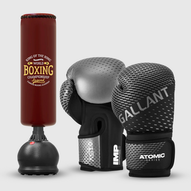 5.5ft Free Standing Punch Bag with 12oz Gloves and Cover Test - Free Standing Heavy Bag