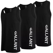 Men's Vests Sports Black Pack of 3 and Pack of 5 Main IMG.