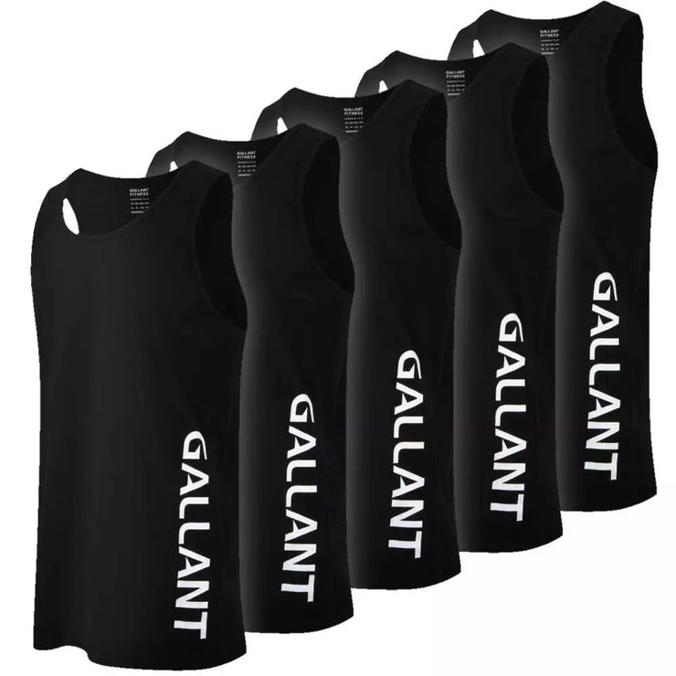 Men's Vests Sports Black Pack of 3 and Pack of 5 Main IMG.